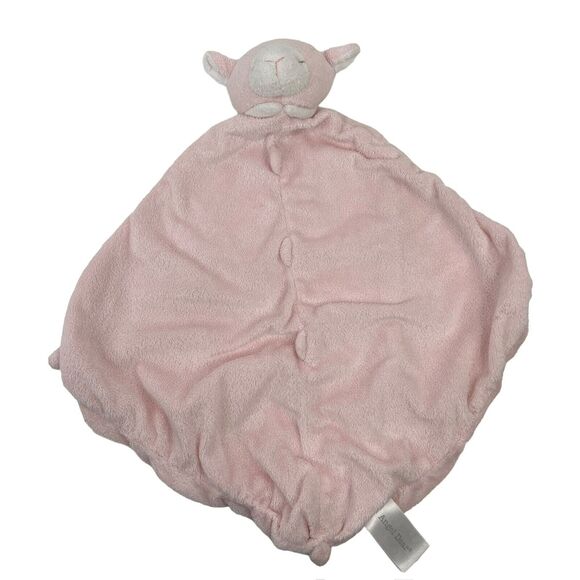 Angel Dear Pink White SHEEP Lamb Soft Plush Security Blanket Lovey Knot Knotted - Picture 1 of 9